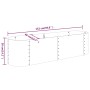 Jardinera arriate acero recubrimiento polvo marrón 152x40x36 cm by vidaXL, Pots and planters - Ref: Foro24-318870, Price: 37,...