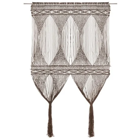 Graue Taupe-Makramee-Baumwollvorhang 140x240 cm von vidaXL, Vorhänge und Gardinen - Ref: Foro24-323984, Preis: 51,68 €, Rabat...