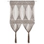 Cortina de macramé algodón gris taupé 140x240 cm de vidaXL, Cortinas y visillos - Ref: Foro24-323984, Precio: 52,61 €, Descue...