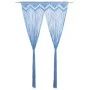 Cortina de macramé algodón azul 140x240 cm by vidaXL, Curtains and curtains - Ref: Foro24-323986, Price: 41,88 €, Discount: %