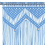 Cortina de macramé algodón azul 140x240 cm by vidaXL, Curtains and curtains - Ref: Foro24-323986, Price: 42,56 €, Discount: %