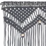 Cortina de macramé algodón gris antracita 140x240 cm by vidaXL, Curtains and curtains - Ref: Foro24-323992, Price: 41,88 €, D...