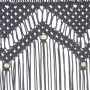 Cortina de macramé algodón gris antracita 140x240 cm by vidaXL, Curtains and curtains - Ref: Foro24-323992, Price: 41,88 €, D...