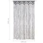 Cortina de macramé algodón gris antracita 140x240 cm