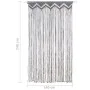 Graue anthrazitfarbene Makramee-Baumwollgardine 140x240 cm von vidaXL, Vorhänge und Gardinen - Ref: Foro24-323992, Preis: 41,...
