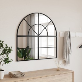 Espejo de pared arco de hierro negro 80x80 cm by vidaXL, Mirrors - Ref: Foro24-3200631, Price: 134,73 €, Discount: %