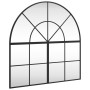 Schwarzer Eisenbogen-Wandspiegel 80x80 cm von vidaXL, Spiegel - Ref: Foro24-3200631, Preis: 137,47 €, Rabatt: %