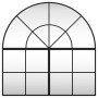 Schwarzer Eisenbogen-Wandspiegel 80x80 cm von vidaXL, Spiegel - Ref: Foro24-3200631, Preis: 137,47 €, Rabatt: %