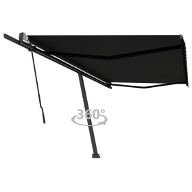Manuell ausfahrbares, anthrazitgraues Standmarkisentuch, 500x300 cm. von vidaXL, Markisen - Ref: Foro24-3069779, Preis: 585,4...