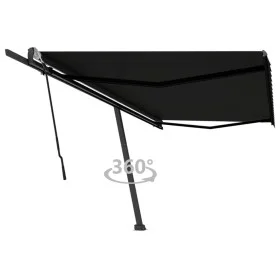 Manuell ausfahrbares, anthrazitgraues Standmarkisentuch, 500x300 cm. von vidaXL, Markisen - Ref: Foro24-3069779, Preis: 482,9...