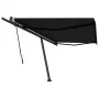 Toldo de pie retráctil manual gris antracita 500x300 cm de vidaXL, Toldos - Ref: Foro24-3069779, Precio: 636,36 €, Descuento: %