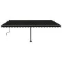 Toldo de pie retráctil manual gris antracita 500x300 cm de vidaXL, Toldos - Ref: Foro24-3069779, Precio: 636,36 €, Descuento: %