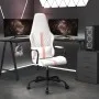 Silla gaming con masaje cuero sintético rosa y blanco by vidaXL, Gaming chairs - Ref: Foro24-345565, Price: 105,38 €, Discoun...