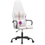 Silla gaming con masaje cuero sintético rosa y blanco by vidaXL, Gaming chairs - Ref: Foro24-345565, Price: 105,19 €, Discoun...