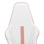 Silla gaming con masaje cuero sintético rosa y blanco by vidaXL, Gaming chairs - Ref: Foro24-345565, Price: 105,19 €, Discoun...