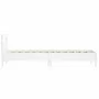 Estructura cama con cabecero madera ingeniería blanco 100x200cm de vidaXL, Camas y somieres - Ref: Foro24-838526, Precio: 79,...