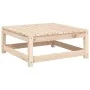 Gartenhocker mit massivem Kiefernholz und Kissen von vidaXL, Modulare Sofas für den Außenbereich - Ref: Foro24-838094, Preis:...
