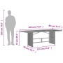 Mesa de jardín superficie de madera ratán PE beige 190x80x74 cm by vidaXL, Garden tables - Ref: Foro24-365311, Price: 243,16 ...