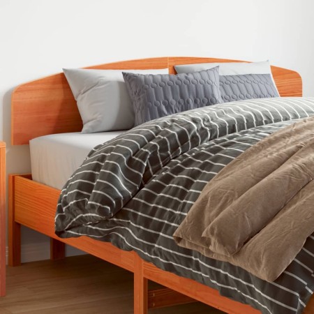 Bettkopfteil aus massivem Kiefernholz in Wachsbraun, 140 cm von vidaXL, Kopf- und Fußteile - Ref: Foro24-842505, Preis: 50,25...