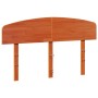 Cabecero de cama madera maciza de pino marrón cera 140 cm