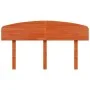 Cabecero de cama madera maciza de pino marrón cera 140 cm de vidaXL, Cabeceros y pies de cama - Ref: Foro24-842505, Precio: 4...