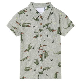 Camisa de niños caqui claro melange 92 by vidaXL, Kids T-shirts - Ref: Foro24-12104, Price: 10,55 €, Discount: %