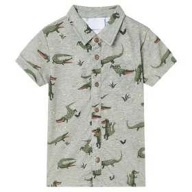 Hellbeige melierte Kinderhemd Größe 92 von vidaXL, Kinder-T-Shirts - Ref: Foro24-12104, Preis: 10,44 €, Rabatt: %