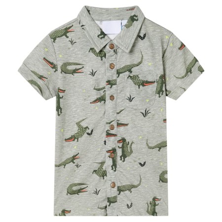 Camisa de niños caqui claro melange 92 by vidaXL, Kids T-shirts - Ref: Foro24-12104, Price: 10,55 €, Discount: %
