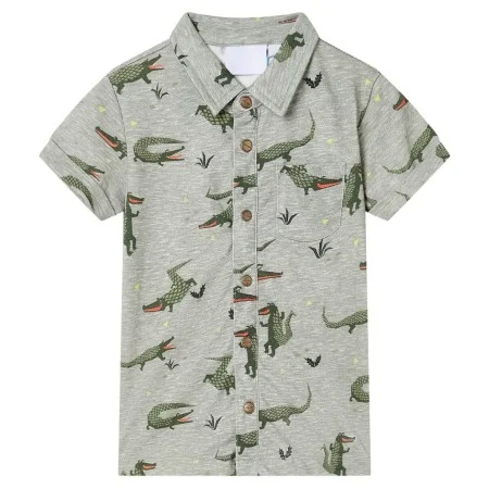 Hellbeige melierte Kinderhemd Größe 92 von vidaXL, Kinder-T-Shirts - Ref: Foro24-12104, Preis: 10,44 €, Rabatt: %