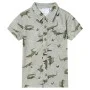 Hellbeige melierte Kinderhemd Größe 92 von vidaXL, Kinder-T-Shirts - Ref: Foro24-12104, Preis: 10,44 €, Rabatt: %