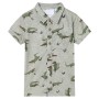 Hellbeige melierte Kinderhemd Größe 92 von vidaXL, Kinder-T-Shirts - Ref: Foro24-12104, Preis: 10,55 €, Rabatt: %