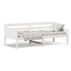 Schlafsofa aus massivem weißem Kiefernholz, 100 x 200 cm von vidaXL, Betten und Lattenroste - Ref: Foro24-842835, Preis: 125,...