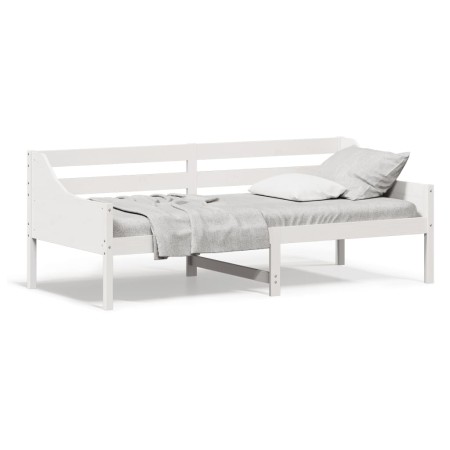 Schlafsofa aus massivem weißem Kiefernholz, 100 x 200 cm von vidaXL, Betten und Lattenroste - Ref: Foro24-842835, Preis: 125,...
