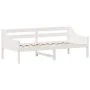 Sofá cama de madera maciza de pino blanco 100x200 cm de vidaXL, Camas y somieres - Ref: Foro24-842835, Precio: 121,40 €, Desc...