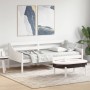 Sofá cama de madera maciza de pino blanco 100x200 cm de vidaXL, Camas y somieres - Ref: Foro24-842835, Precio: 125,62 €