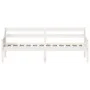 Sofá cama de madera maciza de pino blanco 100x200 cm de vidaXL, Camas y somieres - Ref: Foro24-842835, Precio: 121,40 €, Desc...