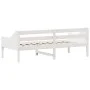 Sofá cama de madera maciza de pino blanco 100x200 cm de vidaXL, Camas y somieres - Ref: Foro24-842835, Precio: 121,40 €, Desc...