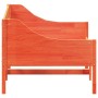 Sofá cama de madera maciza de pino marrón cera 100x200 cm de vidaXL, Camas y somieres - Ref: Foro24-842837, Precio: 125,14 €,...
