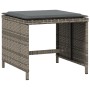 Gartenhocker mit Kissen 4 Stück PE-Rattan Grau 41x41x36 cm von vidaXL, Hocker für den Außenbereich - Ref: Foro24-365043, Prei...