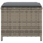 Taburetes de jardín con cojines 4 uds ratán PE gris 41x41x36 cm by vidaXL, Outdoor ottomans - Ref: Foro24-365043, Price: 94,6...