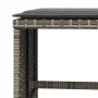 Taburetes de jardín con cojines 4 uds ratán PE gris 41x41x36 cm by vidaXL, Outdoor ottomans - Ref: Foro24-365043, Price: 93,1...