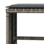 Taburetes de jardín con cojines 4 uds ratán PE gris 41x41x36 cm by vidaXL, Outdoor ottomans - Ref: Foro24-365043, Price: 94,6...