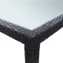 Garten-Esstisch aus synthetischem Rattan schwarz 200x200x74 cm von vidaXL, Gartentische - Ref: Foro24-46132, Preis: 267,71 €,...