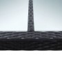 Garten-Esstisch aus synthetischem Rattan schwarz 200x200x74 cm von vidaXL, Gartentische - Ref: Foro24-46132, Preis: 270,59 €,...