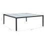Synthetic black rattan garden dining table 200x200x74 cm by vidaXL, Garden tables - Ref: Foro24-46132, Price: 270,39 €, Disco...