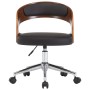 Drehbarer Esszimmerstuhl aus Bugholz, schwarzem Kunstleder von vidaXL, Essstühle - Ref: Foro24-287421, Preis: 139,07 €, Rabat...
