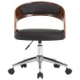 Drehbarer Esszimmerstuhl aus Bugholz, schwarzem Kunstleder von vidaXL, Essstühle - Ref: Foro24-287421, Preis: 145,04 €, Rabat...