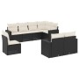 Set de sofás de jardín 8 piezas y cojines ratán sintético negro by vidaXL, Modular outdoor sofas - Ref: Foro24-3251573, Price...