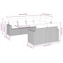 Juego de sofás de jardín 7 piezas con cojines ratán PE marrón by vidaXL, Modular outdoor sofas - Ref: Foro24-3251550, Price: ...