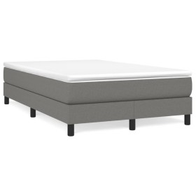 Cama box spring con colchón tela gris oscuro 120x190 cm de vidaXL, Camas y somieres - Ref: Foro24-3269658, Precio: 360,74 €, ...